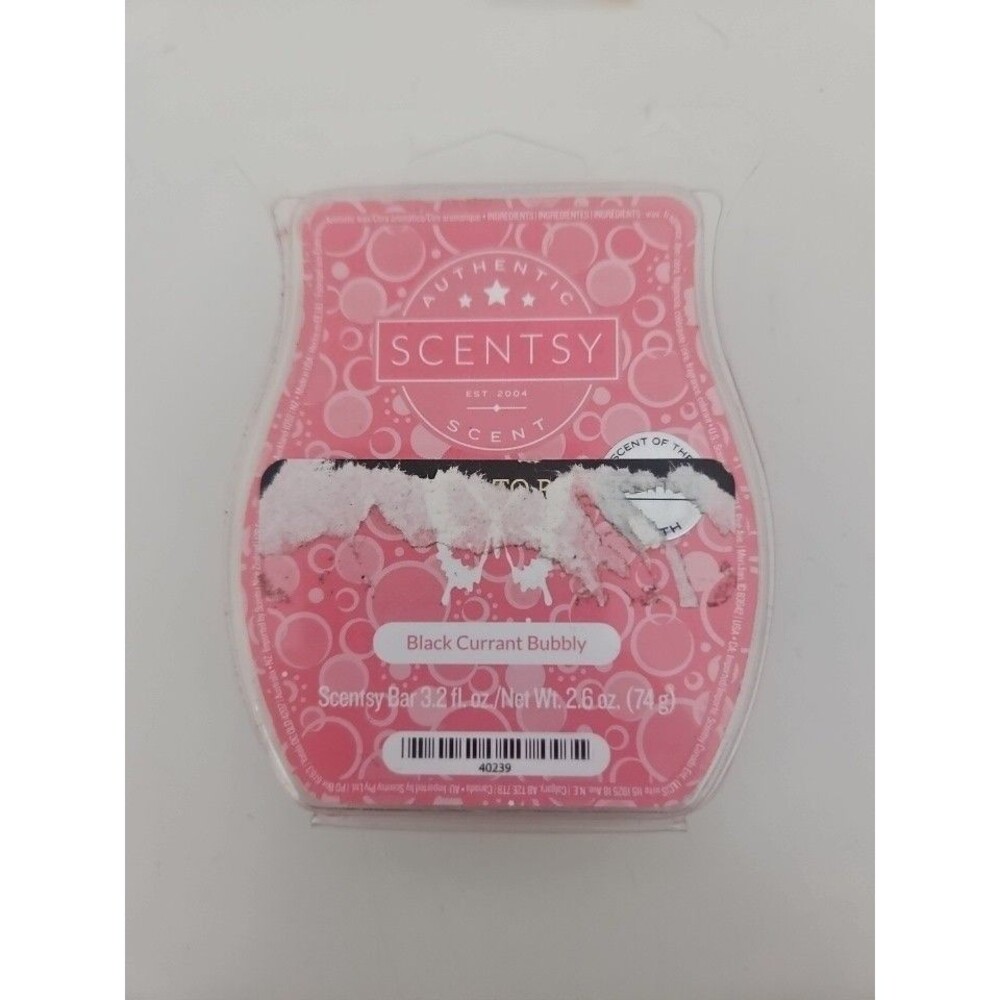 Scentsy Black Current Bubbly Wax Melts Bars 3.2 fl oz NEW Discontinued